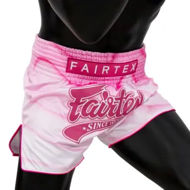 Short Boxeo Tailandés Fairtex Rosa/Blanco 1914 - 2