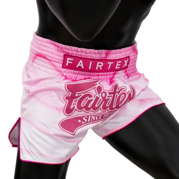 Short Boxeo Tailandés Fairtex Rosa/Blanco 1914