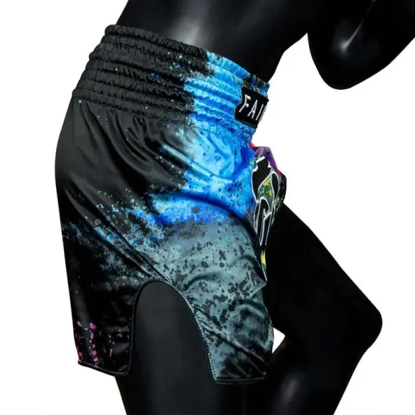 Short Boxeo Tailandés Fairtex BS1938 Black Acid Jazz