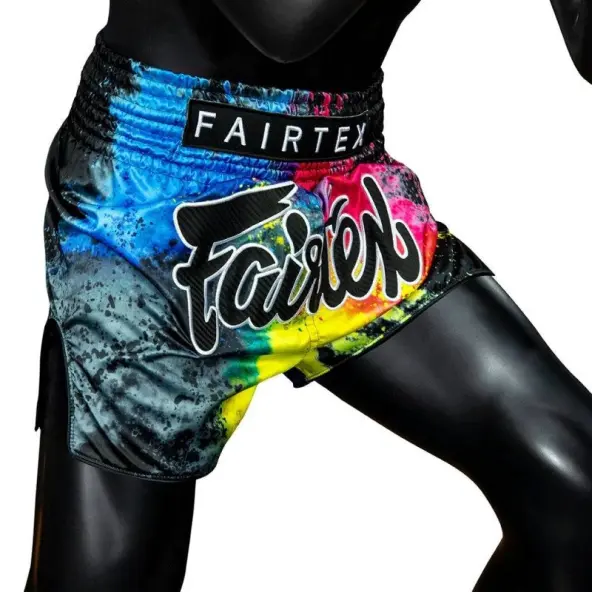 Short Boxeo Tailandés Fairtex BS1938 Black Acid Jazz