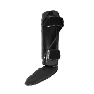 Espinilleras y protector de pie Thai Striker V2 Black - 2