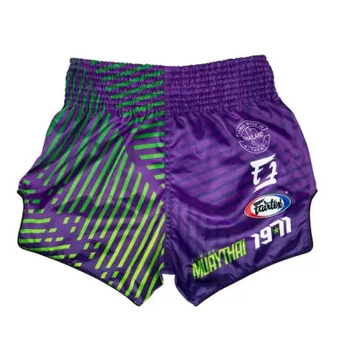 Short Boxeo Tailandés Fairtex Violeta/Verde 1922