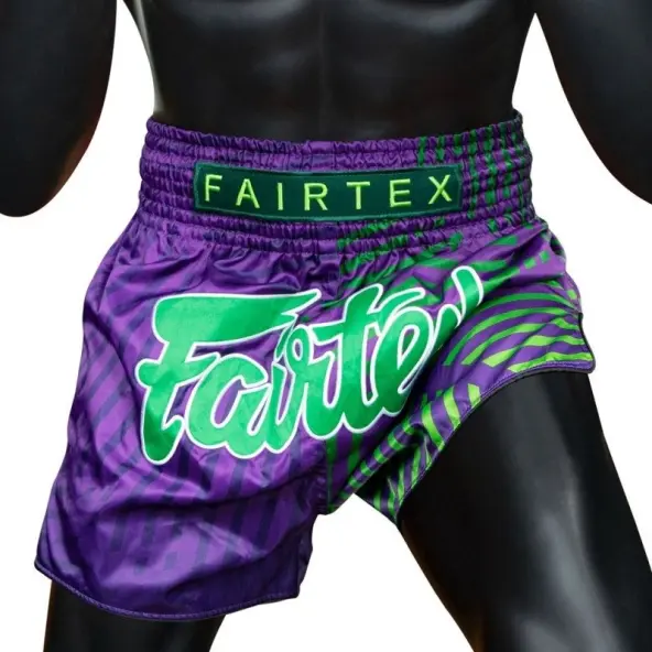 Short Boxeo Tailandés Fairtex Violeta/Verde 1922