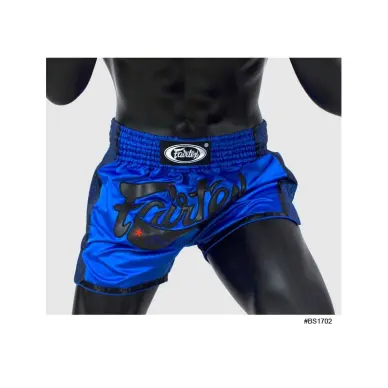 Short Boxeo Tailandés Fairtex Azul/Negro 1702