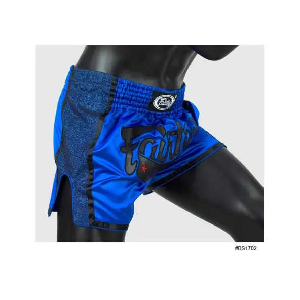 Short Boxeo Tailandés Fairtex Azul/Negro 1702