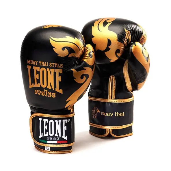 Guantes de Boxeo Leone Muay Thai 100% Cuero