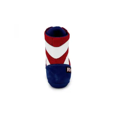 Zapatos de Boxeo Francés Rivat Top Light Azul Blanco Rojo