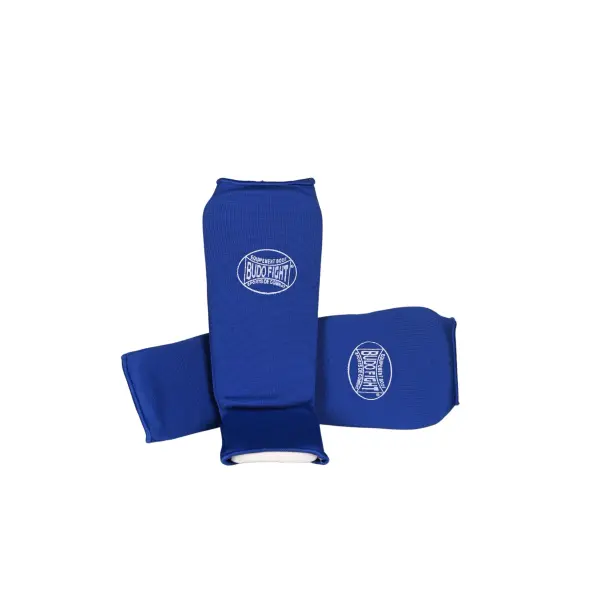 Espinilleras y Protectores de Pies de Algodón Suave Azul