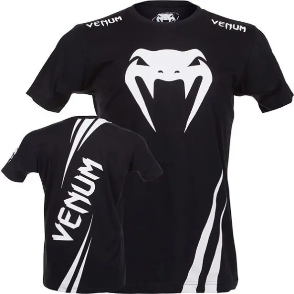 Camiseta Venum Challenger - Negro/Blanco