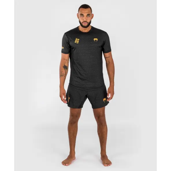 Camiseta Dry Tech Venum X Ares 2.0 Negro/Oro