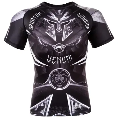 Rashguard Venum Gladiator 3.0 Negro/Blanco