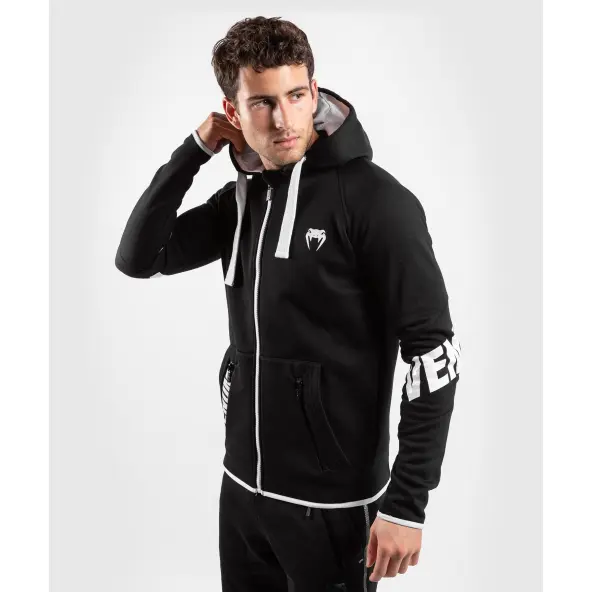 Sudadera Venum Contender 3.0 con cremallera Negra / Blanca