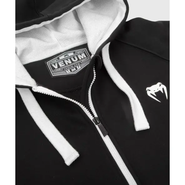 Sudadera Venum Contender 3.0 con cremallera Negra / Blanca