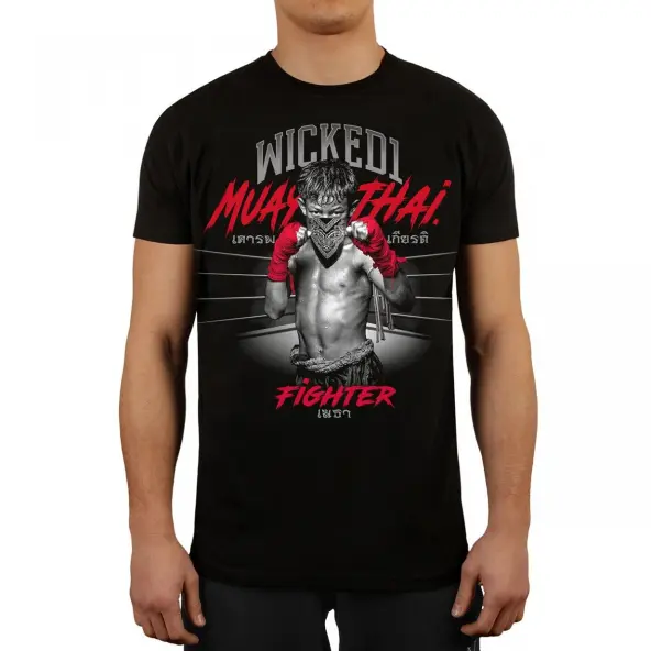 Camiseta WickedOne MUAY FIGHTER Negra