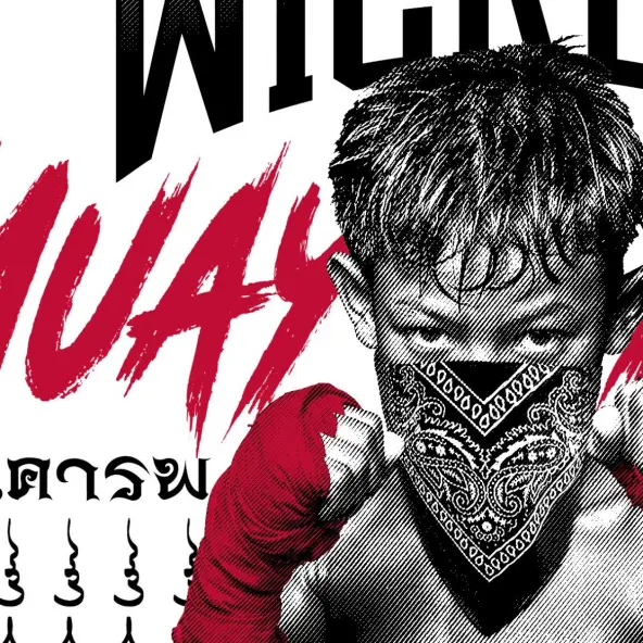 Camiseta WickedOne Muay Fighter Blanca