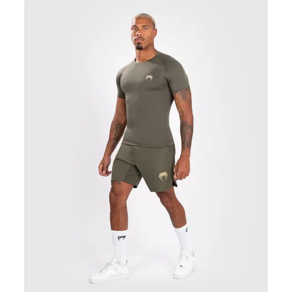 Rashguard Venum Contender de manga corta Kaki