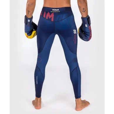 Pantalón de compresión Venum sport 05 Azul/Amarillo