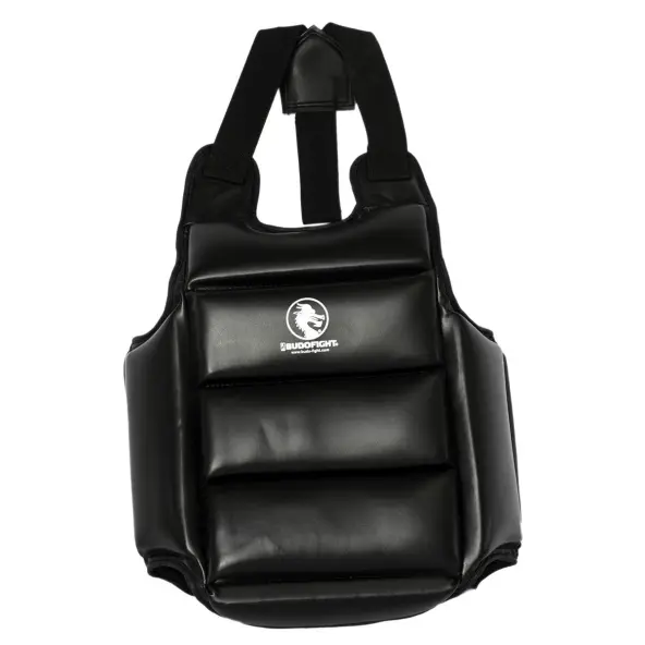 Pechera de PU reversible negra