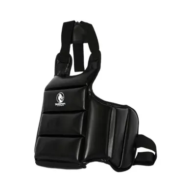 Pechera de PU reversible negra - 6