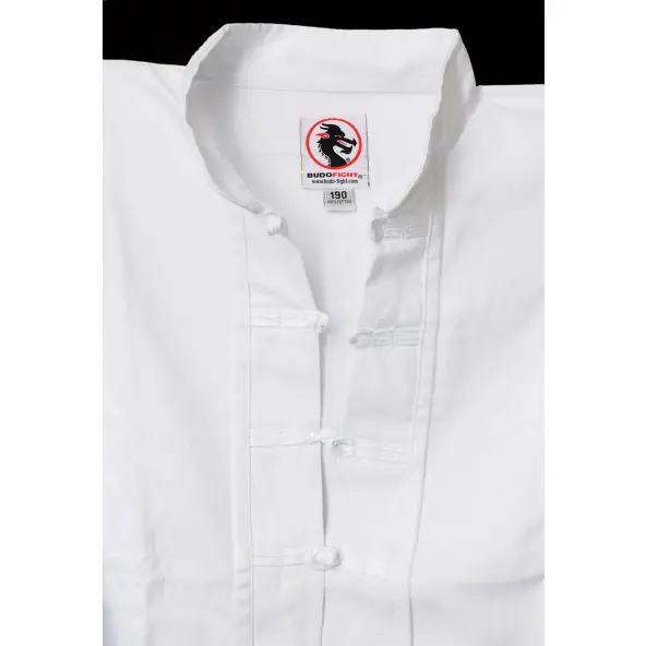 Traje de Kung Fu Chaqueta Blanca