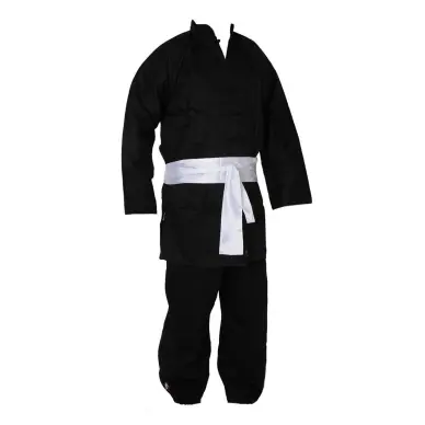 Traje de Kung Fu Negro - 8