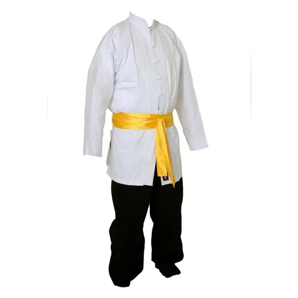 Traje de Kung Fu Chaqueta Blanca