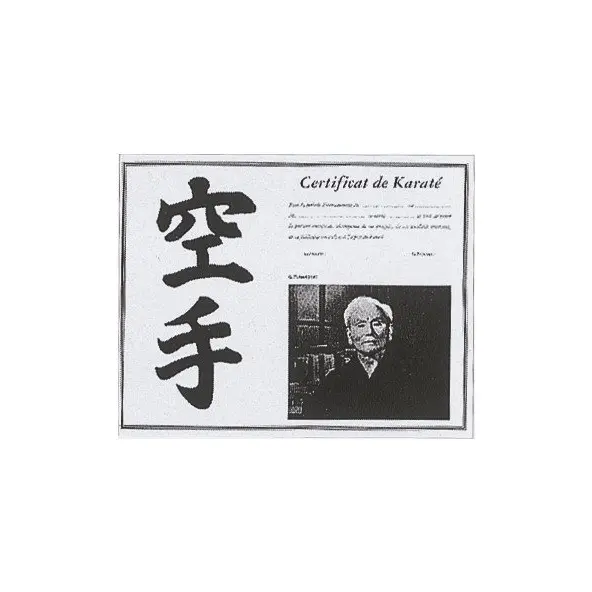 Certificado de Karate