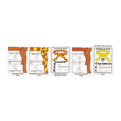 Certificados de Cinturón (karate) - 2
