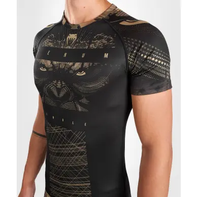 Rashguard de manga corta Venum Gorilla Jungle Negro/Arena - 8