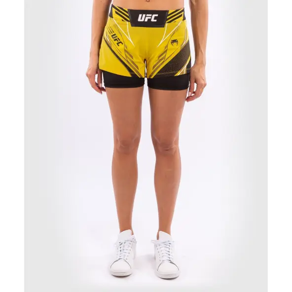 Short Mujer MMA VENUM UFC Authentic Fight Night corte corto AMARILLO