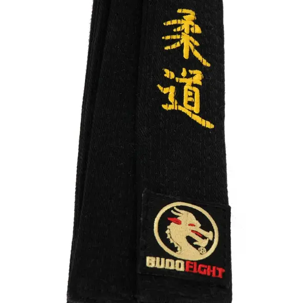 Cinturón de Judo Negro Budofight Bordado Judo