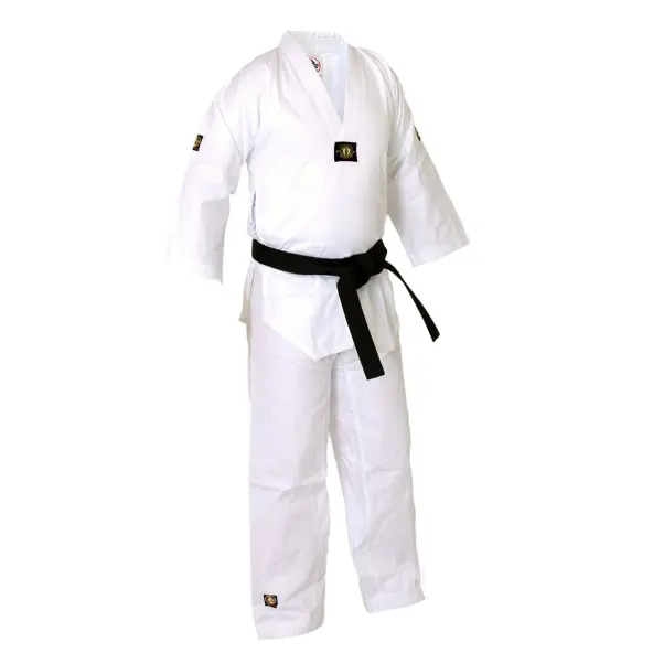 Dobok de taekwondo Budofight cuello blanco