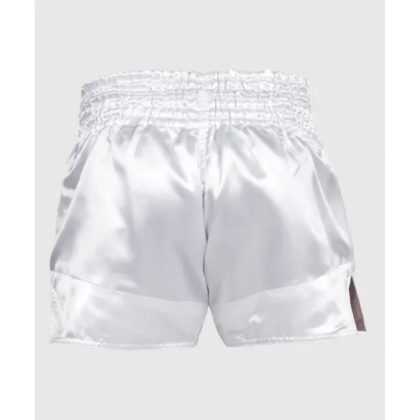 Short Boxeo Tailandés Venum Classic Blanco/Negro