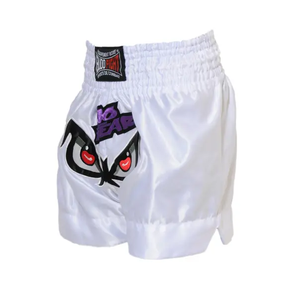 Short boxeo tailandés NO FEAR Blanco