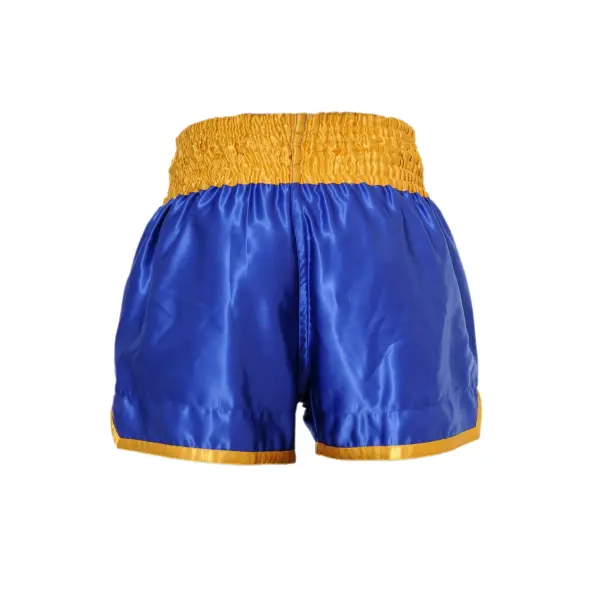 Short boxeo tailandés FIGHTER Azul & Amarillo