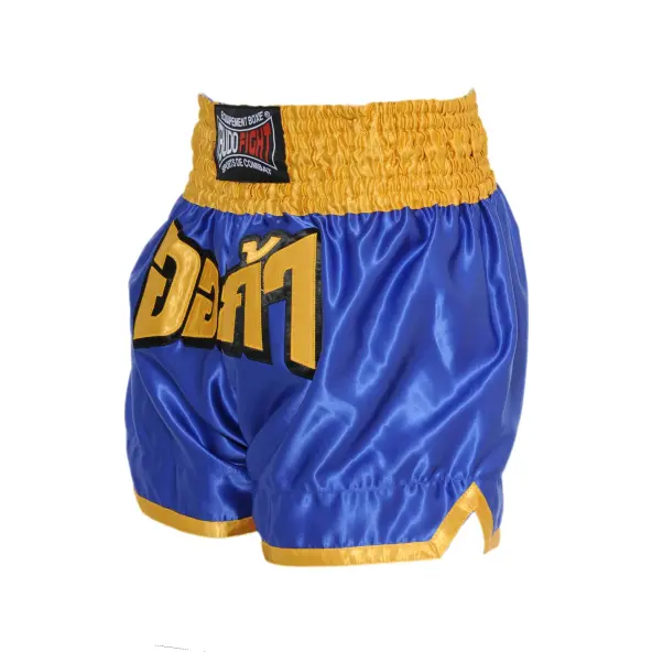 Short boxeo tailandés FIGHTER Azul & Amarillo