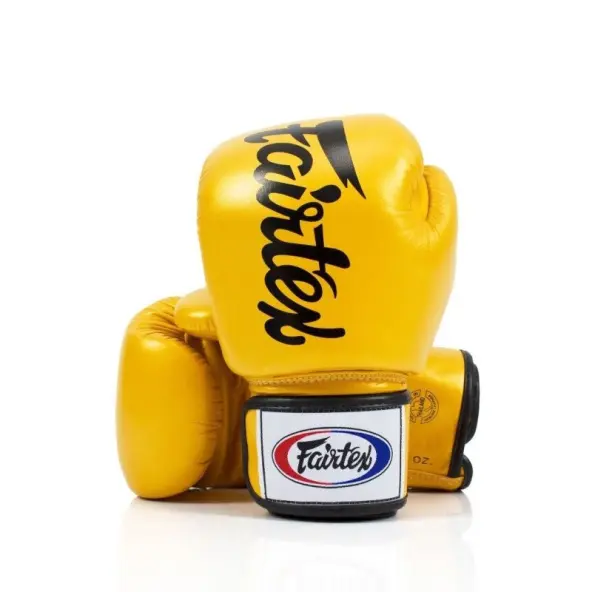 Guantes de boxeo de entrenamiento Fairtex Deluxe 100% cuero