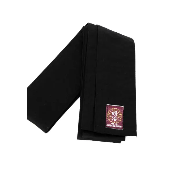 Obi Aikido Negro Importación Japón