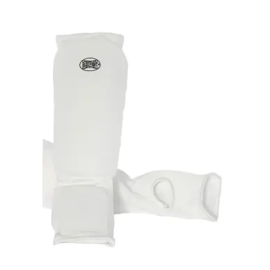 Espinilleras y Protectores de Pies de Algodón Suave Blanco - 5