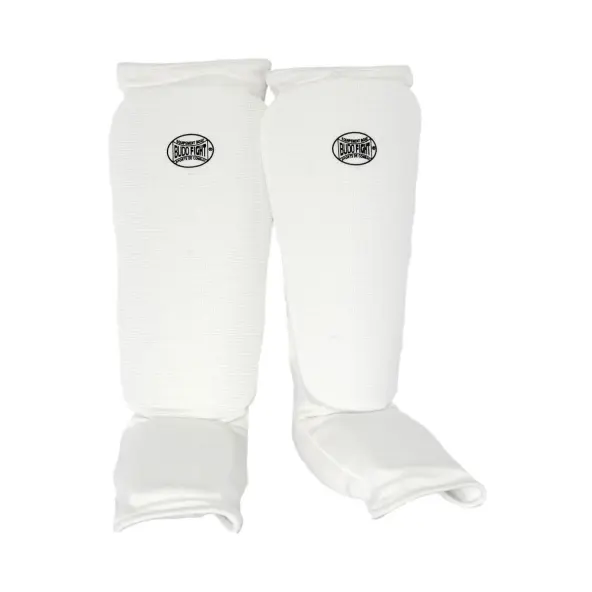 Espinilleras y Protectores de Pies de Algodón Suave Blanco