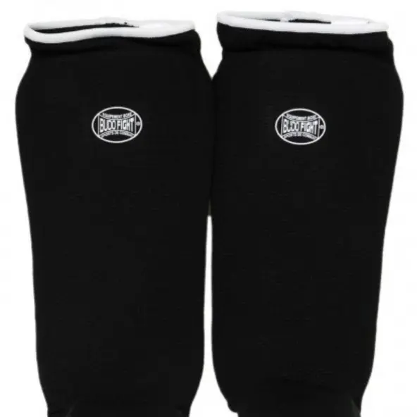 Espinilleras y Protectores de Pies de Algodón Suave Negro