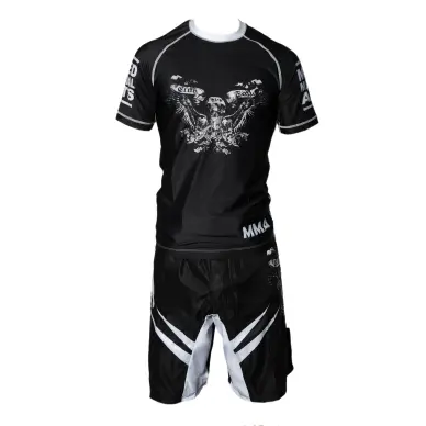 Rashguard MMA Negro Impresión calavera & alas - 9