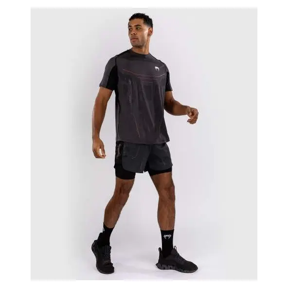 Camiseta Dry Tech Venum Electron 3.0 - Gris / Rojo