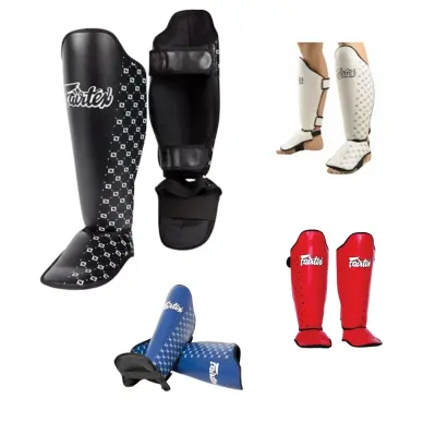 Espinilleras y protector de pie Fairtex SP5 100% cuero - 26
